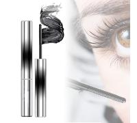 2026 New Brushless Metal Wands Mascaras, Lashoque Metal Wand Mascara, Iron Wand Mascara, Waterproof Long-Lasting 3D Curling Eyelas (Black)