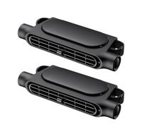 2026 NEW Car Seat Fan, Invisible Car Headrest Cooling Fan, Accessories with 3 Adjustable Wind Speeds for Almost Vehicle Jeep Van RV Truck (Black,2 Pcs)