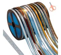 2026 New Ceramic Tile Gap Tape, Self-Adhesive Gap Beautifying Caulk Strip, Flexible Sealant Tape for Bathtub Shower Kitchen Sink Toilet Wall Edge Tile Joint Protection (Rainbow Silver,20 feet*2)