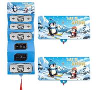 2026 New Christmas Cash Gift Envelope, DIY Surprise Card Holder with 10 Slots & Money Clip, Xmas Holiday Envelopes for Women Men Family (Light Blue)