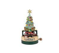 2026 new Christmas tree music box building block model set, building block toys, 360 pieces of DIY building block assembly particles, Christmas decora