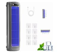 2026 New Cooling Ace Portable Air Conditioner, Quiet Desktop Tower Fan with 3 Speeds & LED Touch Screen, 3D Circulating Air-cooled Fan, Cooling Fan for Bedroom Office Home (Blue, Charging)