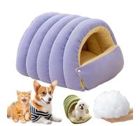 2026 New Cozy Monster Cat Bed, Thickened and Warm Enclosed Pet Bed, Cave Style Cozy Hideaway with Removable Washable Cover & Anti-Slip Base for Cats Small Dog (A, M)