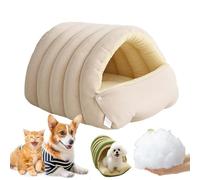 2026 New Cozy Monster Cat Bed, Thickened and Warm Enclosed Pet Bed, Cave Style Cozy Hideaway with Removable Washable Cover & Anti-Slip Base for Cats Small Dog (C, M)