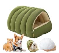 2026 New Cozy Monster Cat Bed, Thickened and Warm Enclosed Pet Bed, Cave Style Cozy Hideaway with Removable Washable Cover & Anti-Slip Base for Cats Small Dog (B, S)