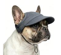 2026 New Dog Baseball Cap for Small Medium Dogs, Dog Sun Hat with Ear Holes and Adjustable Neck Strap, Pet Summer Beach Hat for Small Medium Large Dogs (#2,S)