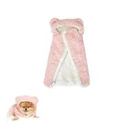 2026 New Dog Cape Blanket, Dog Cape Blanket for Small Dogs, Cute Soft Comfortable Pet Cold Weather Coat Wraps with Hood (Pink,Large)