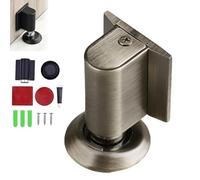 2026 New Door Wedge Stopper, Magnetic Door Stopper for Bottom ofDoor, No Drill Invisible Doorstops for InsideDoor, DoorCatch Holder to Keep Doors Open (Bronze)