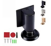 2026 New Door Wedge Stopper, Magnetic Door Stoppers for Bottom of Door, No Drill Invisible Doorstops Inside Doorstops Inside Door, Heavy Duty Adjustable Magnetic Door Wedge for Home Office Use (Black)