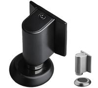 2026 New Door Wedge Stopper, Magnetic Doors Stoppers for Bottom of Door, No Drill Invisible Doorstops, Heavy Duty Magnetic Catch Holder to Keep Doors Open (Black)