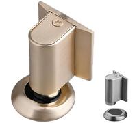 2026 New Door Wedge Stopper, Magnetic Doors Stoppers for Bottom of Door, No Drill Invisible Doorstops, Heavy Duty Magnetic Catch Holder to Keep Doors Open (Gold)