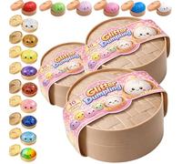 2026 New Dumpling Squishy | Fun Surprise & Stress Relief for Busy Days, Random Colors (3 Packs)