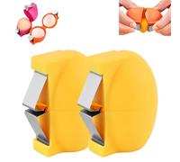 2026 New Egg Shell Opener, 2026 New Egg Opener for Hard Boiled Eggs, Handheld Kitchen Gadget for Easy Peeling & Separating (Yellow(2PC))