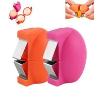 2026 New Egg Shell Opener, 2026 New Egg Opener for Hard Boiled Eggs, Handheld Kitchen Gadget for Easy Peeling & Separating (Orange+Pink)