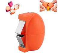 2026 New Egg Shell Opener, 2026 New Egg Opener for Hard Boiled Eggs, Handheld Kitchen Gadget for Easy Peeling & Separating (Orange)
