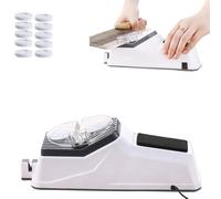 2026 New Electric Knife Sharpener, Usb Electrics Knife Sharpener With Replacement Grinding Tools, Electric Knifes Sharpeners for All Knives, Stable Non-Slip Base (1PC)