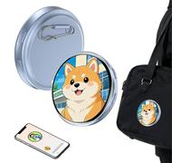 2026 New Electronic Badge Digital Display Pin - 1.7'' IPS Touch Screen Digital Display Pin, Custom Anime Photo/Video Slideshow for Ita Bag Cosplay & Convention Otaku Accessory (Blue)