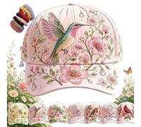 2026 New Garden Morning Baseball Cap,Cotton Hummingbird Flowers Hat,Lightweight Breathable Casual Sun Hat,Adjustable,Hat Outdoor Daily Wear.[Bird#b]