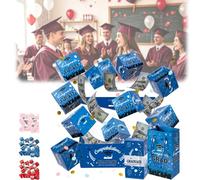 2026 New Graduation Explosion Gift Box,Funny DIY Graduation Pop Up Money Box,Graduations Surprise Pop Up Gifts Boxes for Grad,Birthday Anniversary Valentine Proposal Gift (Blue, 16pcs)