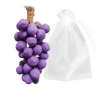 2026 New Grape Soap on a Rope,Handmade Grapes-Shaped Soaps,Decorative Aromatic Bar for Hand & Body Wash,Fresh Air Home Décor Gift for Men Women (Purple,40 pieces/mesh bag)
