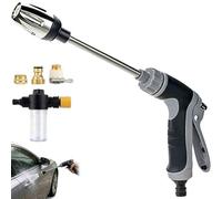 2026 New Heavy Duty Garden Hose Nozzle, Stainless Steel Universal Hose Fit, Turn Any Hose into a High Pressure Water Cleaning Jet, Garden Hose Spray Gun for Plants (C)