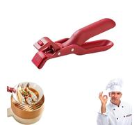 2026 New Hot Plate Gripper Lifters Tongs, Multi-Function Anti-Scald Bowl Holder Clip, Silicone Non-slip Hot Dish Plate Holder, For Hot Bowls & Plates (1pc Red)
