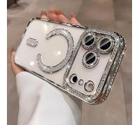 2026 New in Phone Case for iPhone 17 Series - Glitter Bling Rhinestone Sparkly Magnetic Case, Four Corners Air Cushion Anti-Fall Case for iPhone with Invisible Ring Stand (#5,for iPhone 15 Pro Max)