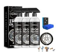 2026 New Iron Eraser Rust Remover Spray - 120/240/360ml Iron Powder Remover for Car Wheels and Paint Fast Acting Rust and Brake Dust Removers for Wheels, Tools & Hardware (3PCS)