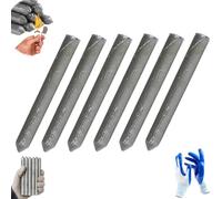 2026 New Low Temperature Universal Welding Rods, Easy Melt Powder Cored Aluminum Welding Rod, Portable Lighter Welding Rod for Aluminum Stainless Steel Copper Iron Metal Repair (6, Silver)