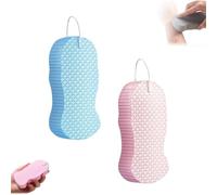 2026 New Magic Exfoliating Bath Sponge 3D Super Soft Exfoliating Bath Sponge Skin Friendly and Reusable for Adults Women and Men (2PCS/A)