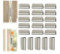 2026 New Magnetic Curtain Clips,Curtain Magnets Closure-Hold Curtains Closed,Detachable Buckle and No Drill,Privacy Protection for Indoor and Outdoor Patio for Home Bedroom Office Draperies (20pcs)