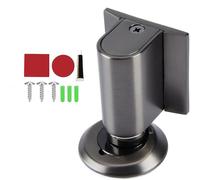 2026 New Magnetic Door Wedge Stopper, Doors Stoppers for Bottom of Door, No Drill Invisible Doorstops for Inside Doors, Heavy Duty Magnetic Door Catch Holder to Keep Doors Open (Grey)