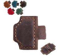 2026 New Magnetic Leather Pen Holder Bookmark, Personalized Bookmarks, Customized Gifts for Readers (Dark brown,T)