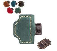 2026 New Magnetic Leather Pen Holder Bookmark, Personalized Bookmarks, Customized Gifts for Readers (Green,T)