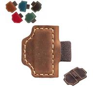 2026 New Magnetic Leather Pen Holder Bookmark, Personalized Bookmarks, Customized Gifts for Readers (Light brown,T)