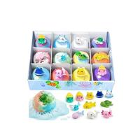 2026 New Ocean Toy Bath Salt Ball Sleeve Box Bath Bombs,12Pack BathBombs with Surprise Spring Inside,Skin-Soothing Ocean Theme BathFizzies,Fizzy Bubble BathBirthday Party Gift Set,for Boys Girls