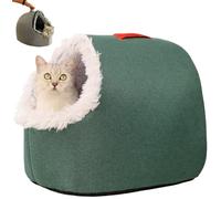 2026 New Pet Cozy Warm Cave Bed - CozyCaveBed with Ultra-Soft, WinterWarm PetCaveBed with Thermal-Insulated Walls Sherpa Lining Trap PetBody Heat (Geen,M)