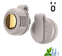 2026 New Portable Silent Mini Bladeless Electric Fan,Small Whirlwind Bladeless Fan Clip On Shirt,Quiet Usb Rechargeable,3 Speeds Small Whirlwind Clip-Waist Neck Fan For Outdoor, Office,Travel (White)
