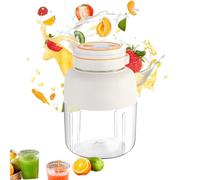 2026 New Portable Wireless Juicer Cup, Personal Blender Cup for Gym Travel Office Outdoor Smoothies Shakes (White)