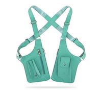 2026 New Premium Leather Adjustable Underarm Shoulder Bag for Men & Women, Anti-Theft Invisible Underarm Bag (Emerald Green)
