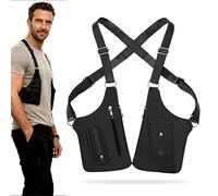 2026 New Premium Leather Adjustable Underarm Shoulder Bag for Men & Women, Anti-Theft Invisible Underarm Bag (Black)
