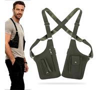 2026 New Premium Leather Adjustable Underarm Shoulder Bag for Men & Women, Anti-Theft Invisible Underarm Bag (Green)