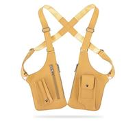 2026 New Premium Leather Adjustable Underarm Shoulder Bag for Men & Women, Anti-Theft Invisible Underarm Bag (Yellow)