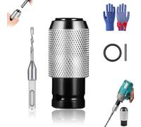 2026 New Rotary Hammer Adapter with Impact Drill Bits Set,Electric Hammer to Drill Converter,with 4PCS Heavy-Duty Carbide Bits,Electric Drill Tool Kit (Adapter+0.24indrills)