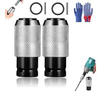 2026 New Rotary Hammer Adapter with Impact Drill Bits Set,Electric Hammer to Drill Converter,with 4PCS Heavy-Duty Carbide Bits,Electric Drill Tool Kit (2PCS-Adapter)