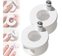 2026 New Rotating Cat Eye Magnet, 2026 New Upgraded Rotating Cat Eye Magnet Tool for Nail Art - 360° Adjustable Cylinder Stand, Can Easily DIY Glossy Cat Eye Effect (white-2pcs)