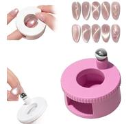 2026 New Rotating Cat Eye Magnet, Automatic Glass Bead Suction Nail Tool, Uniform Magnetic Force, Beginner Friendly Nail Tool, Can Easily DIY Glossy Cat Eye Effect