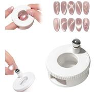 2026 New Rotating Cat Eye Magnet, Automatic Glass Bead Suction Nail Tool, Uniform Magnetic Force, Beginner Friendly Nail Tool, Can Easily DIY Glossy Cat Eye Effect