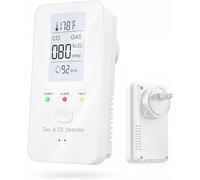 2026 New Steadfast 4-in-1 Detector with LCD HD Screen - Protect Your Home with Haven,Plug and Play Easy Setups, Real-Time Display for Home, Apartment,Hotel,Camping RV (White)