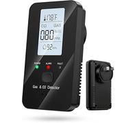 2026 New Steadfast 4-in-1 Detector with LCD HD Screen - Protect Your Home with Haven,Plug and Play Easy Setups, Real-Time Display for Home, Apartment,Hotel,Camping RV (Black)